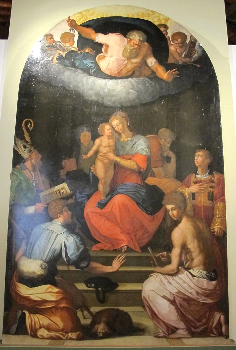 Pala di san Rocco, 1536 - 37 da s. Rocco, Arezzo